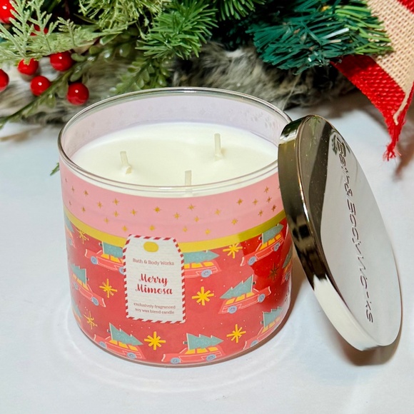 MERRY MIMOSA 3 Wick Candle - Picture 2 of 3